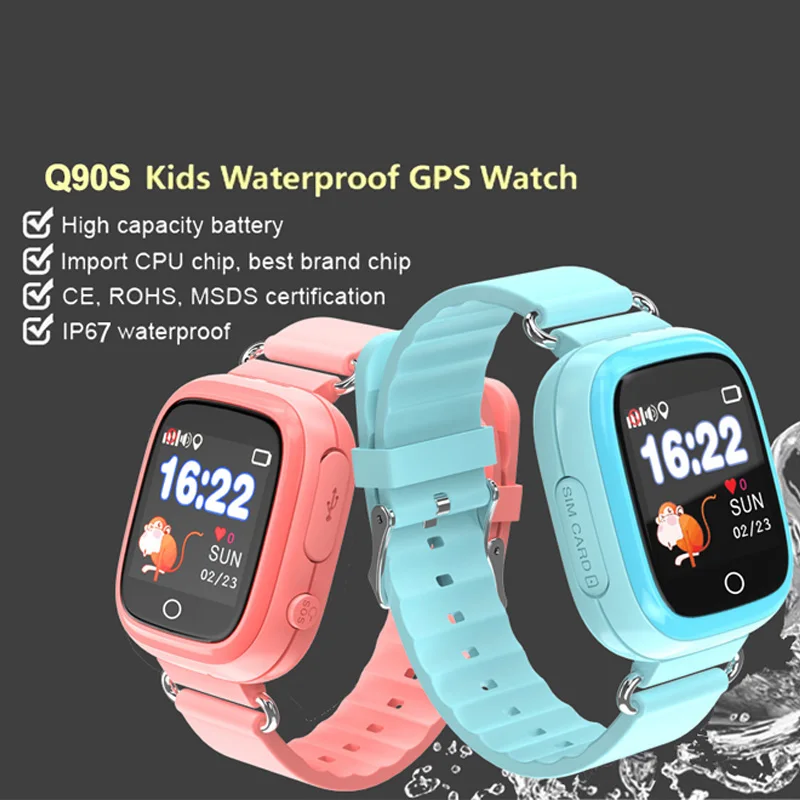 Gps Q90 Smartwatch Сенсорный экран WI-FI позиционирования дети смарт-наручные часы с