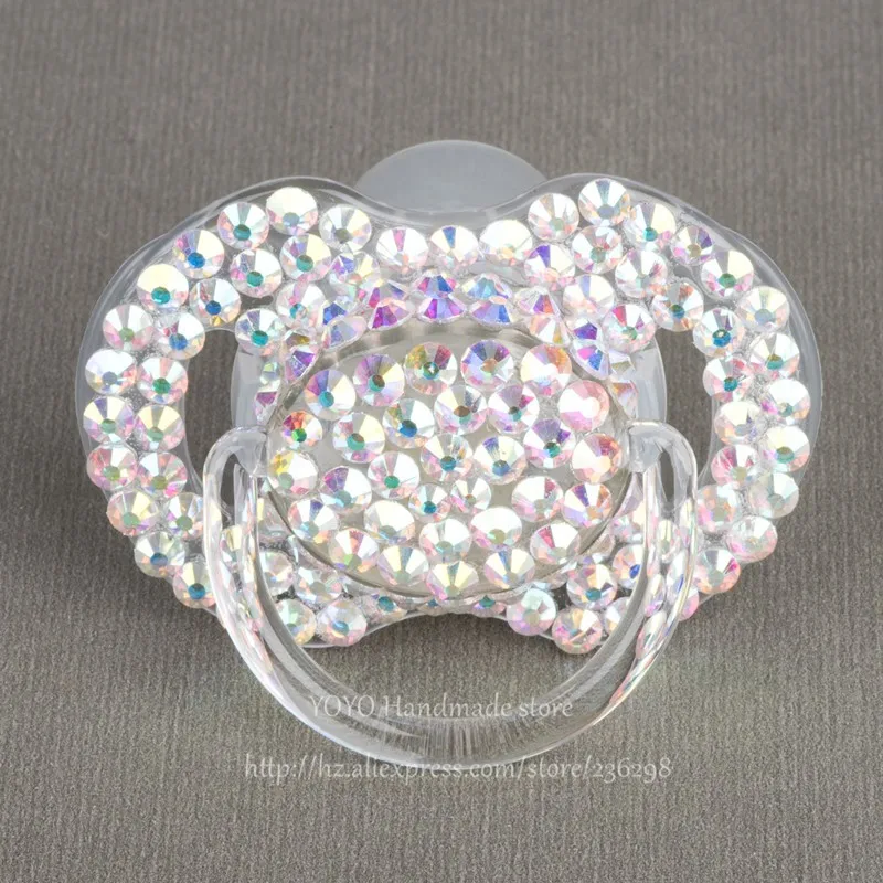0 to 6m colorful MIYOCAR Персонализированные-любое имя Красочные Bling bling соски зажимы/пустышка держатель цепи пустышки зажим/зажим для прорезывателя для ребенка - Цвет: 0 to 6m colorful
