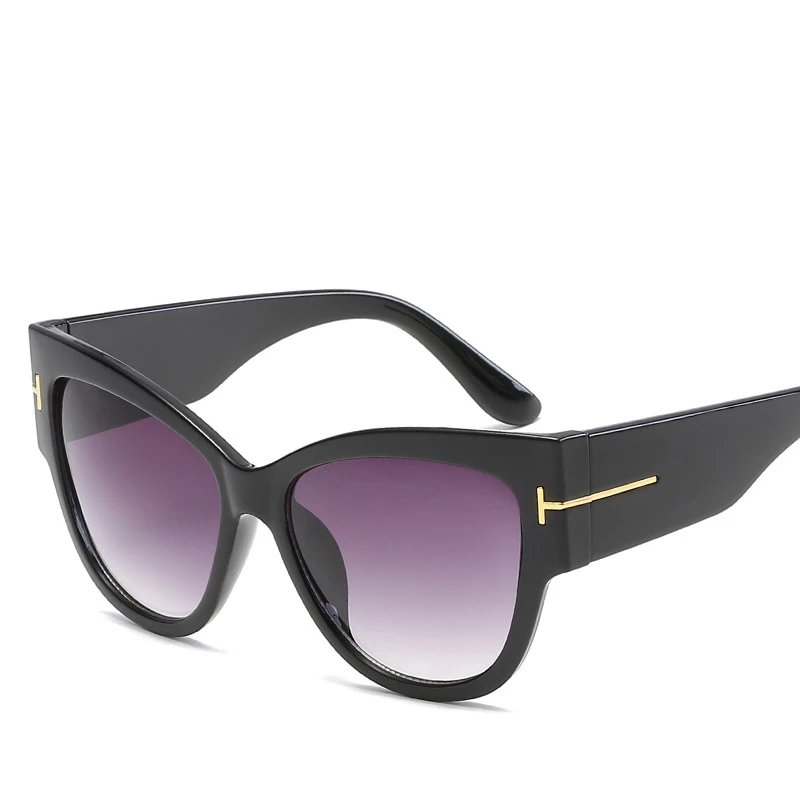 Gradient Points Sun Glasses Tom High Fashion Designer Brands For Women Sunglasses Cateye oculos de sol feminino Luxury Vintage | Аксессуары