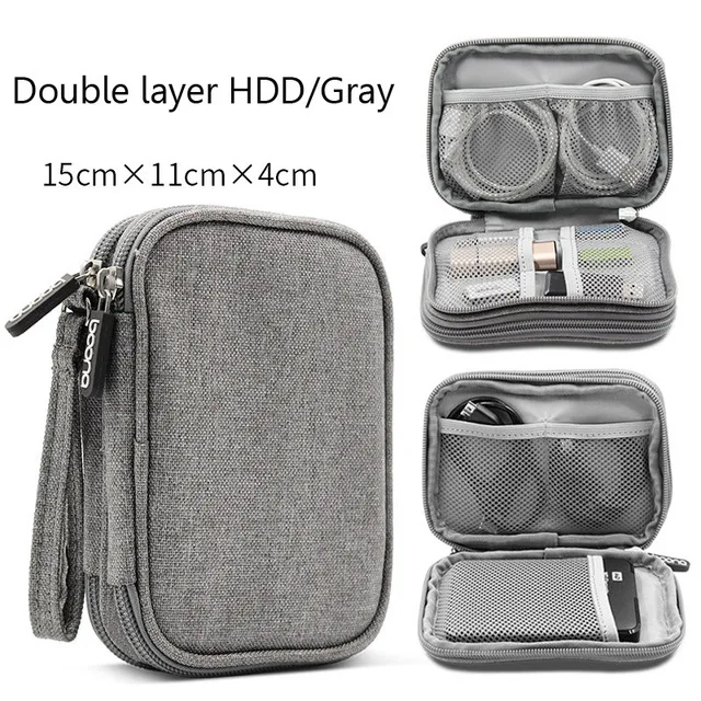 style 17 Многофункциональная сумка для хранения Пустой USB кабель для передачи данных провод для наушников ручка Внешний аккумулятор HDD Органайзер портативный чехол - Цвет: style 17