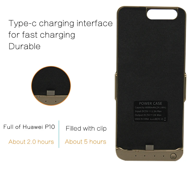 ZUCZUG дополнительная упаковка зарядное устройство чехол для huawei P10 power Bank беспроводной зарядный чехол s Чехол перезаряжаемый чехол для телефона батарея