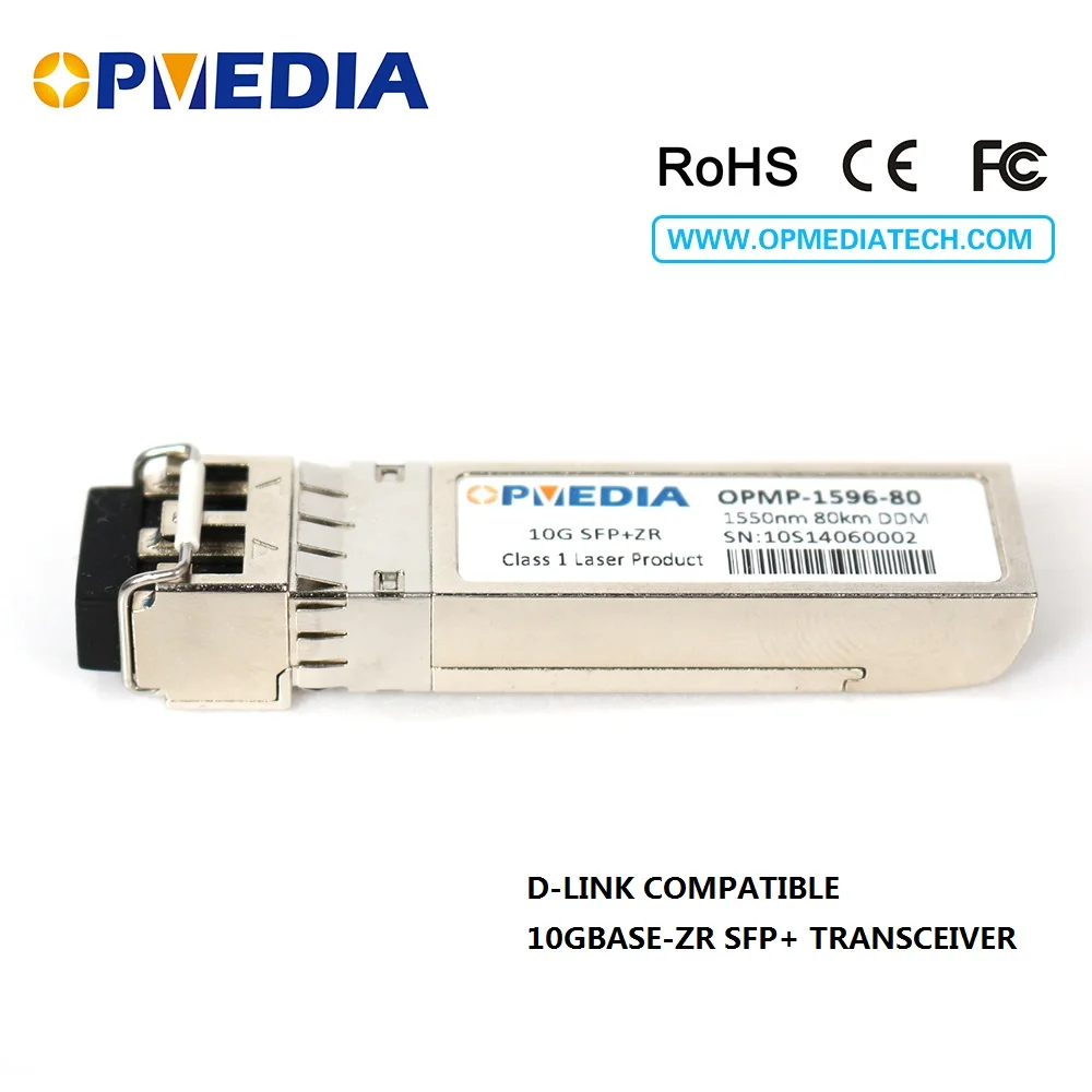 

Low price!For D-Link 10GBASE ZR SFP+ transceiver,10G 1550nm 80km SFP+ optical module with dual LC connector and DDM function