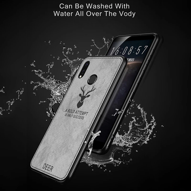 Чехол для телефона Xiaomi Redmi 7 y3 классический тканевый бампер мягкая силиконовая