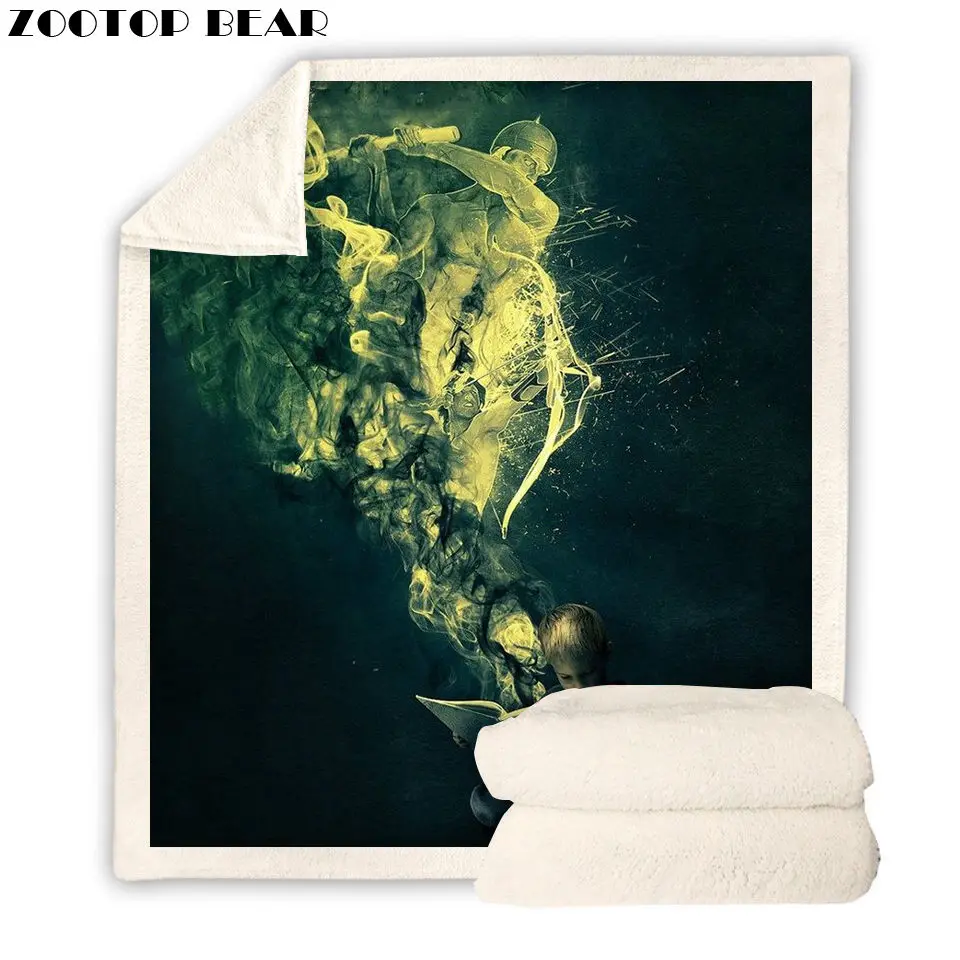 Чехол для декора крутое одеяло мальчика 3D принт аниме очень мягкое детское