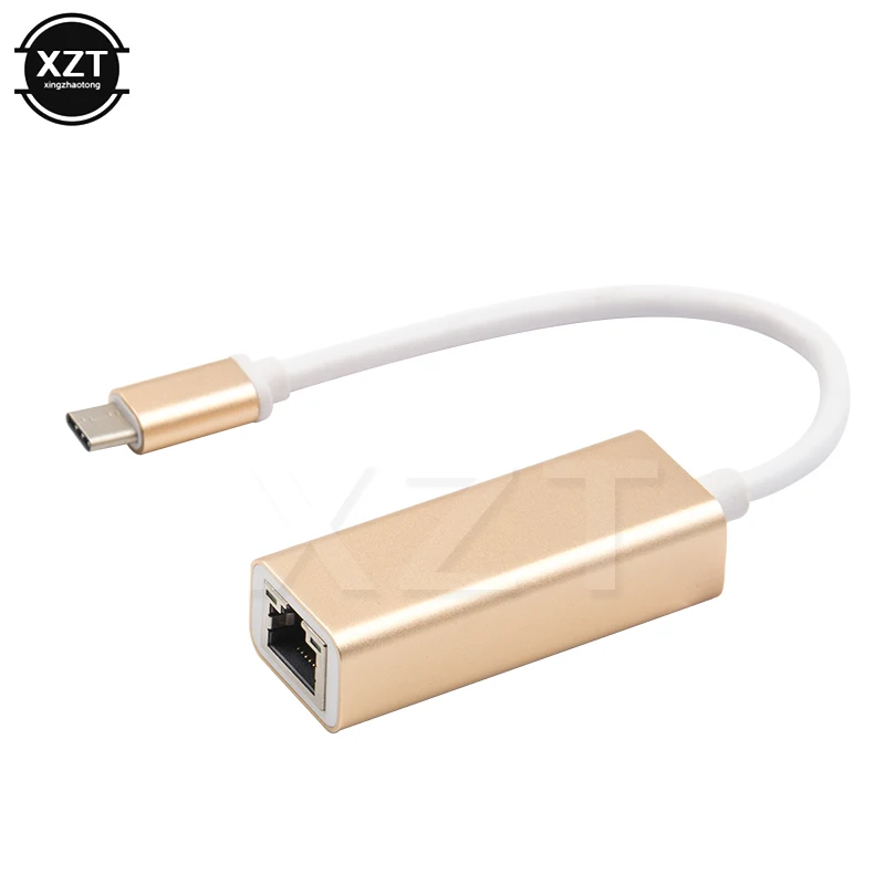 USB Ethernet адаптер USB C type-C сетевая карта RJ45 Lan Проводная для ноутбука MacBook Windows 8/10 10 м/100 м/1000 м алюминиевый сплав