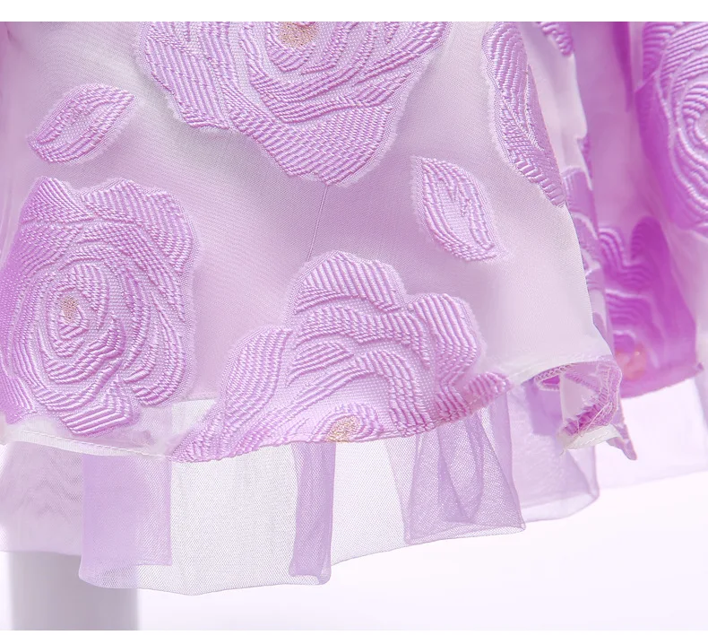 Элегантное детское платье-пачка с цветочным узором для девочек одежда Детские