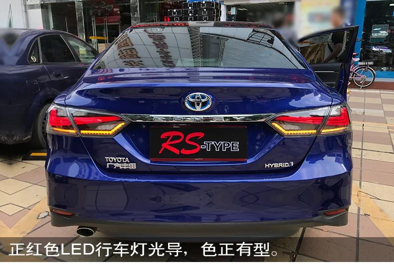 Автомобильный Стайлинг для Toyota Camry задние фонари Camry светодиодный задний фонарь DRL+ Динамический сигнал поворота+ тормоз+ задний фонарь заднего хода 4 шт