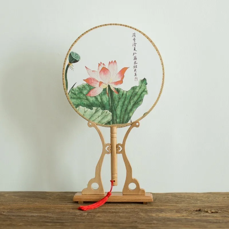Классический китайский вентилятор с принтом культуры Ручной Работы Украшение