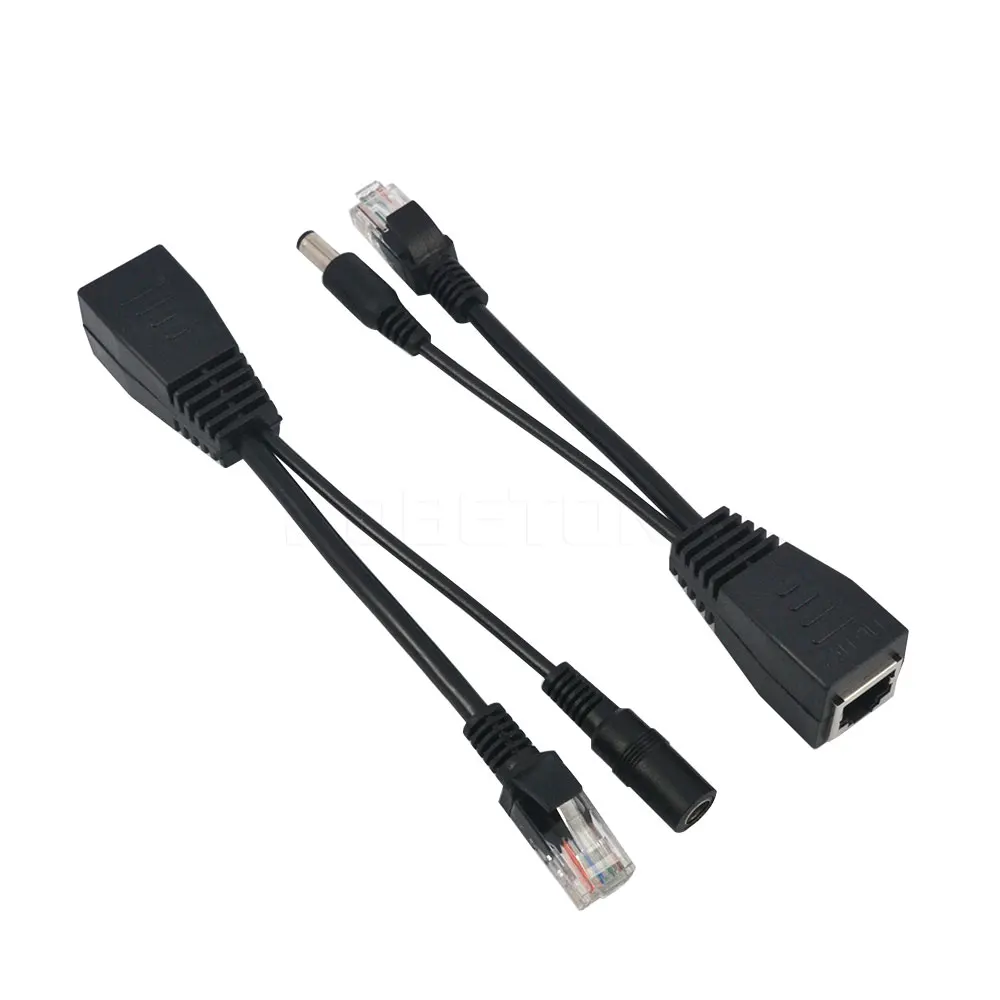 Kebidumei Лидер продаж 1 пара кабель адаптер POE разъемы пассивный силовой Ethernet PoE