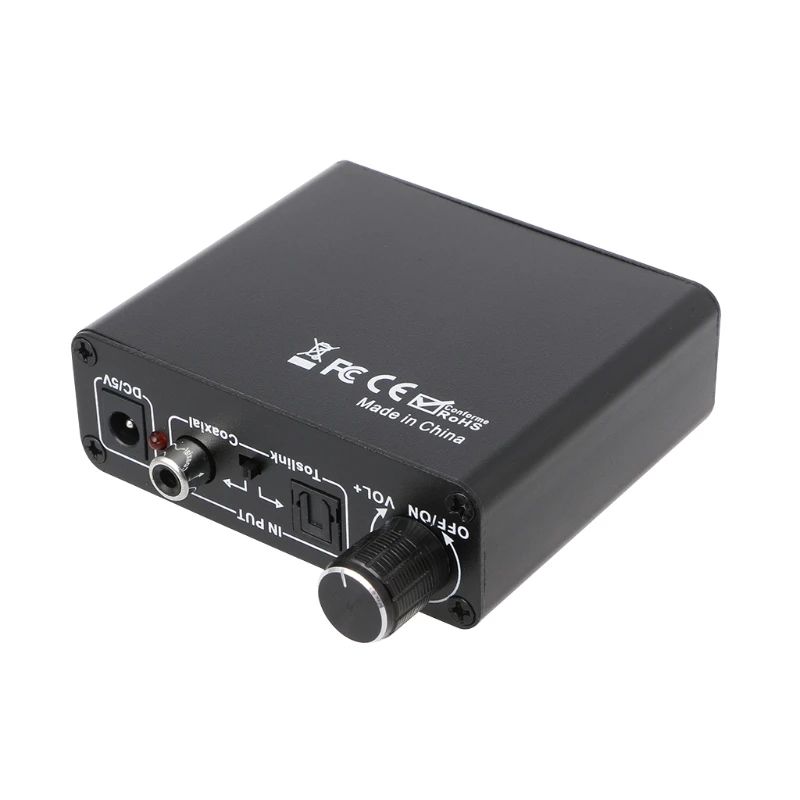Цифро-аналоговый аудио HiFi усилитель для наушников Toslink коаксиальный взаимный преобразователь