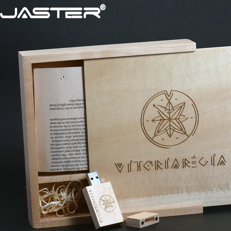 JASTER USB 2 0 фото деревянный фотоальбом usb + коробка флэш накопитель U диск 4 ГБ 8 16 32 64