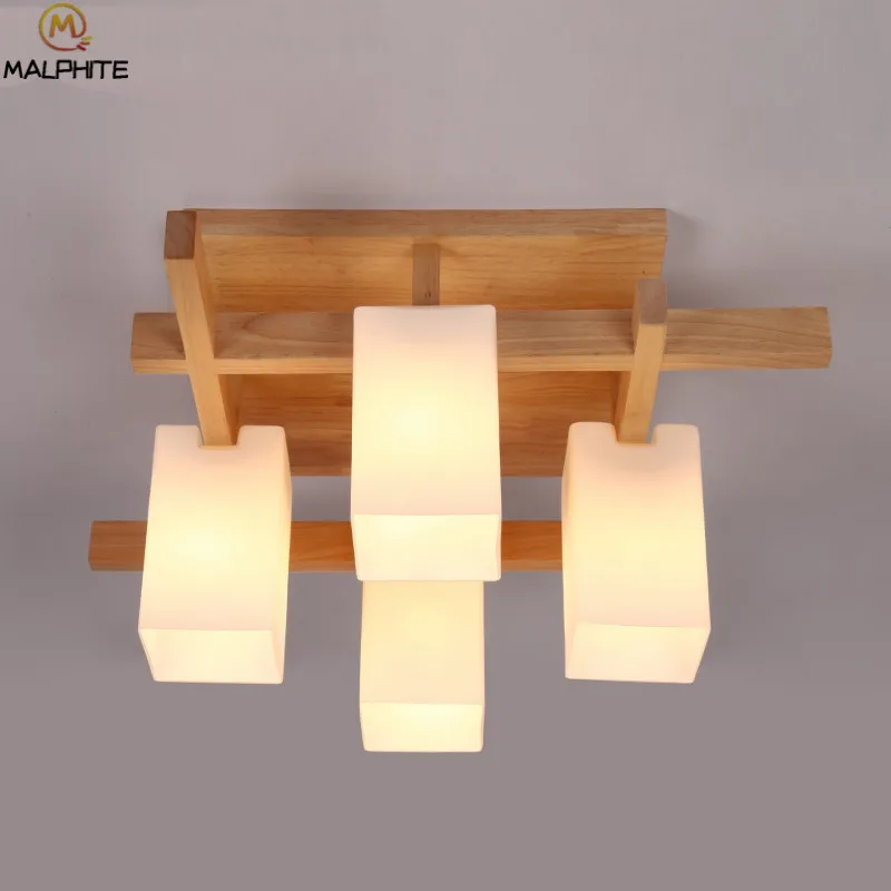

Modern Wooden LED Ceiling Light For Living Room Lamp Ceiling Luminaire Bedroom Decor Light Fixtures Home Lighting Ceiling
