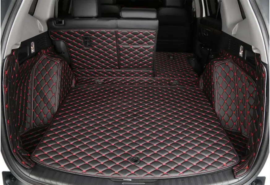

For Honda CR-V 2017 2018 Artificial Leather Car Boot Carpet Trunk Cargo Liner Trunk Mat Protector
