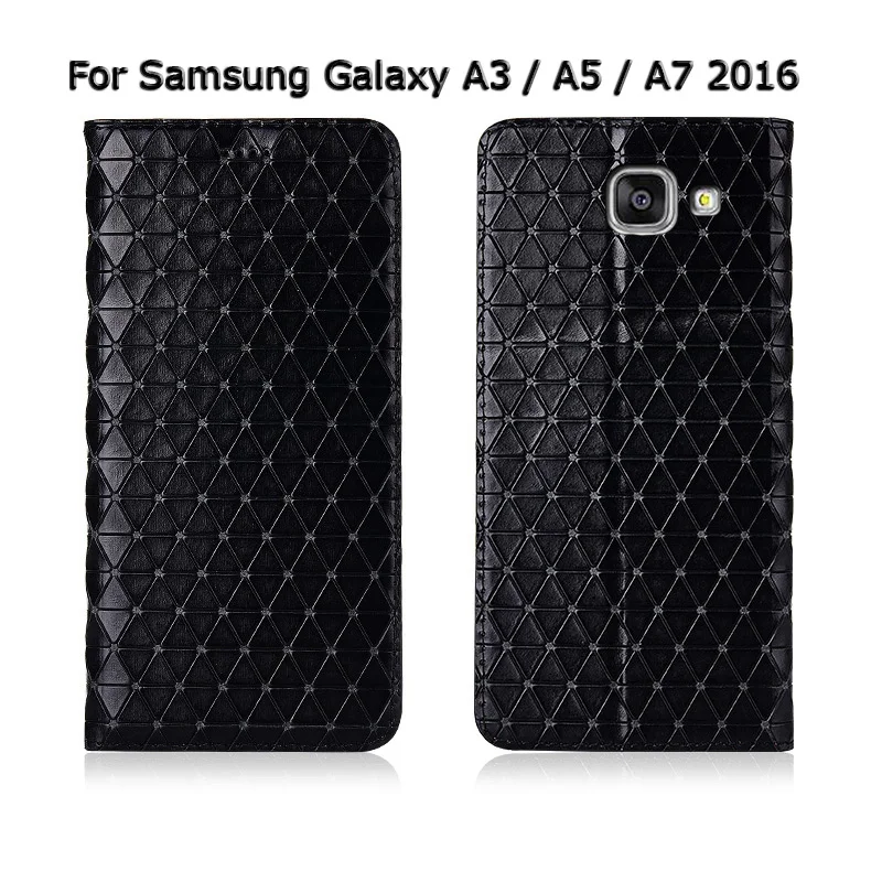 Топ из натуральной кожи чехол для телефона чехол для samsung Galaxy A3 A5 A7 Флип Магнитный кронштейн сумка для карт мобильный чехол для телефона