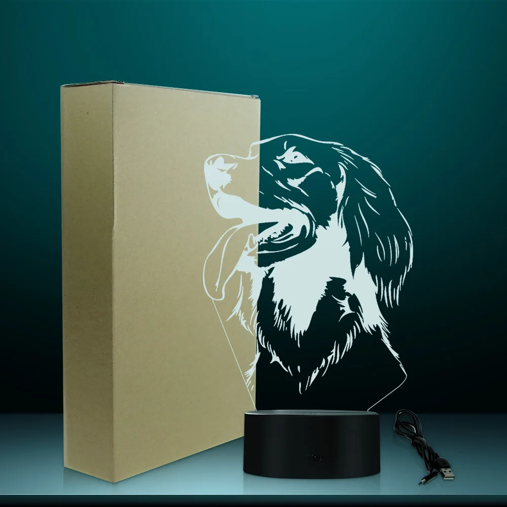 Светящийся ночник в форме животного Ирландская Кобра современный дизайн