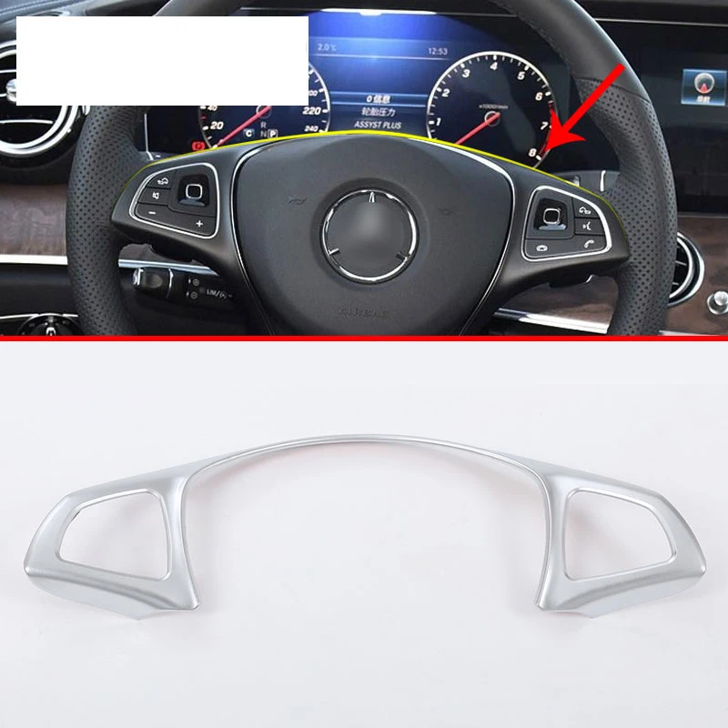 Новейшая АБС хромированная декоративная рамка рулевого колеса для Mercedes Benz C GLC E Class W213 W205 автостайлинг