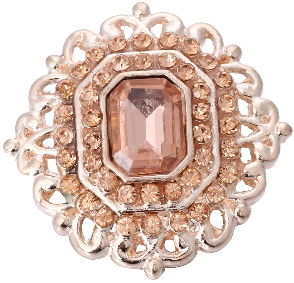 5 шт./лот новые ювелирные изделия из розового золота с пуговицами и цветком 18 мм