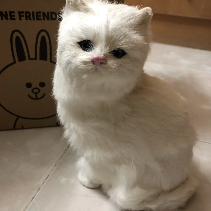 Имитация кота плюшевая игрушка животное Реалистичная кукла Кот украшение для