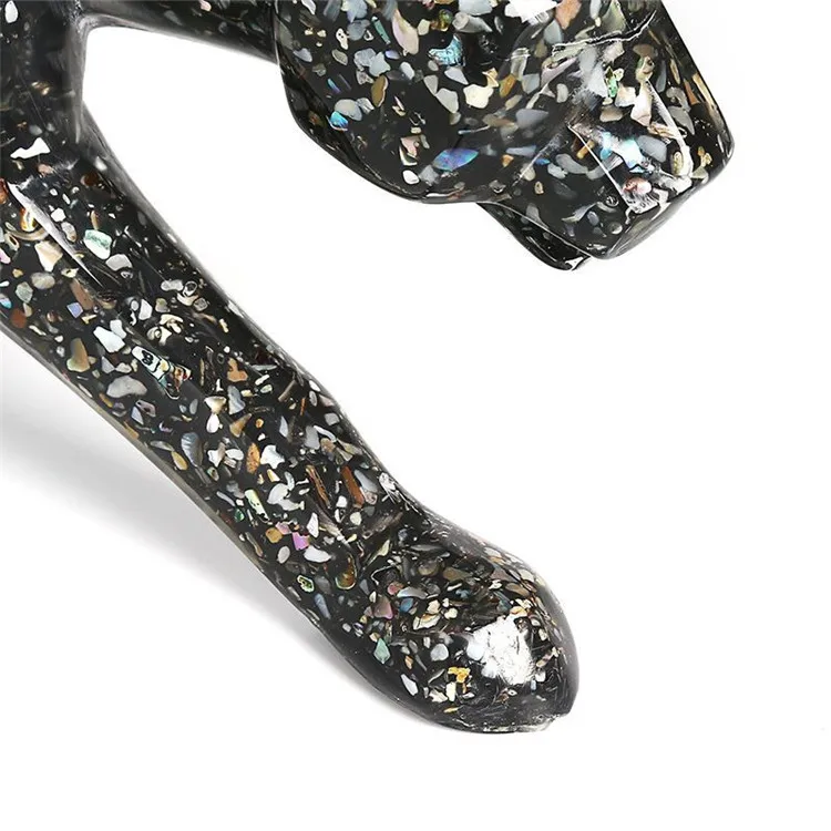 Современный абстрактный Золотой Леопард Скульптура геометрический смолы Leopard статуя диких животных подарок украшения ремесла аксессуары для дома