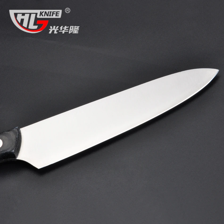GHL нож для шеф-повара из нержавеющей стали кухонный Santoku нарезки кухонные ножи