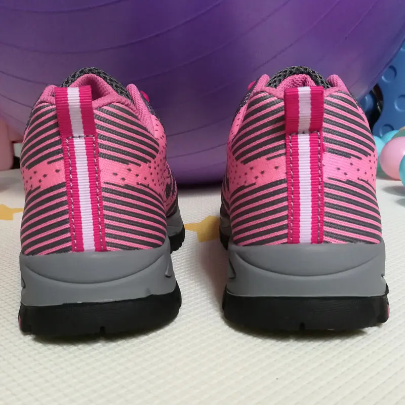 Женская рабочая безопасная обувь дышащие Стальные заглушки для ног уличные