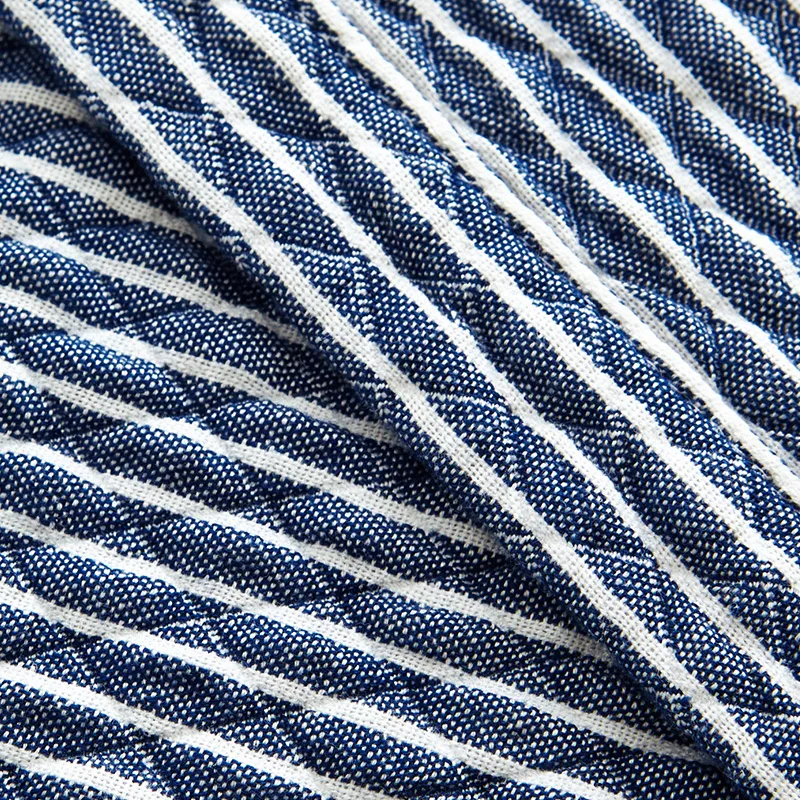 2020 моющее газовое хлопковое однотонное Полосатое одеяло на кровать диван