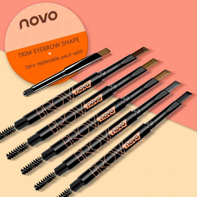 Карандаш для бровей с двумя головками автоматический вращающийся карандаш и