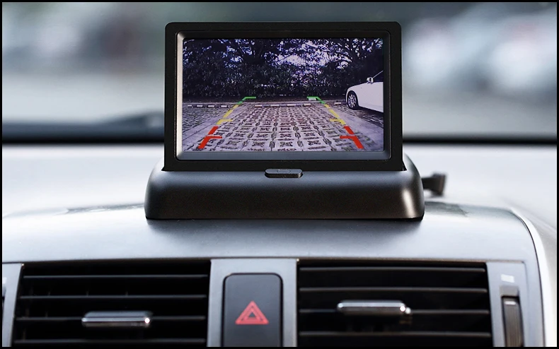 AUTONET в автомобиле 4," TFT ЖК-монитор/цифровой цветной экран/камера заднего вида дисплей/открыть и закрыть складной/16:9 NTSC PAL 12 В RCA