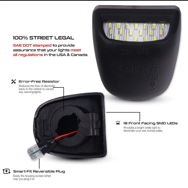 6000K ксеноновый белый 18SMD OEM Полный светодиод для Chevrolet Silverado GMC Sierra 1500 2500 3500