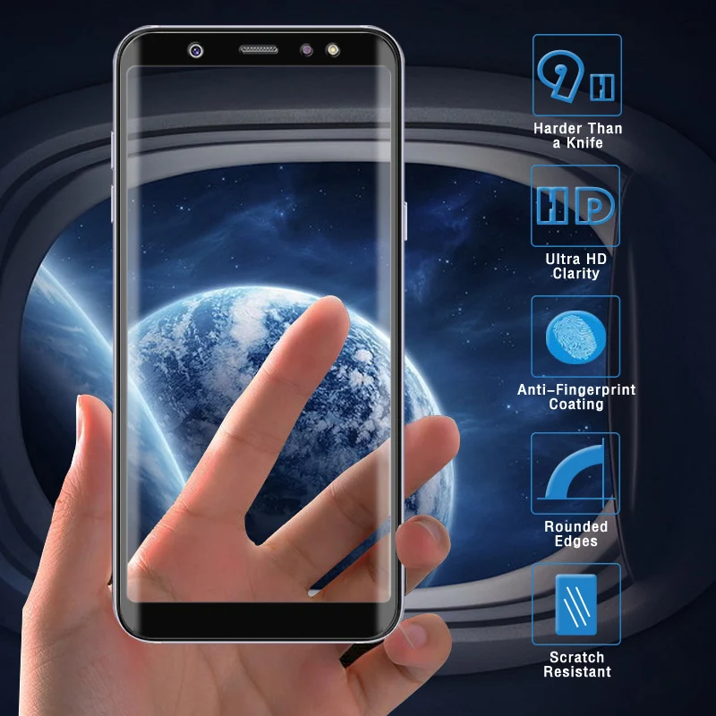 Rotective стекло для Samsung Galaxy A3 A5 A7 2016 закаленное Tremp Samsun Galax A6 + A8 Star 2018 защита экрана |