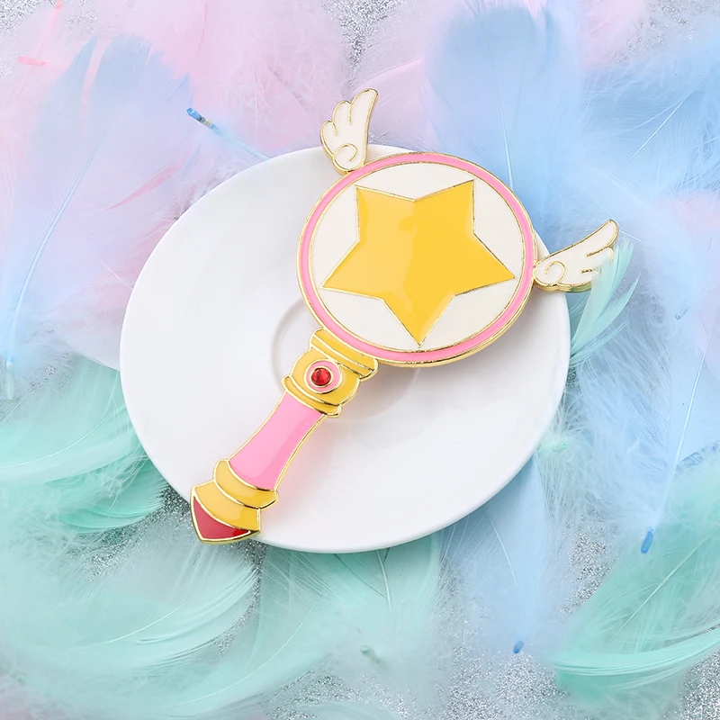Милый Сейлор Мун/Cardcaptor Sakura гребень зеркало красота птица волшебная палочка Крылья Ангела гребень женский подарок на день рождения ювелирные изделия