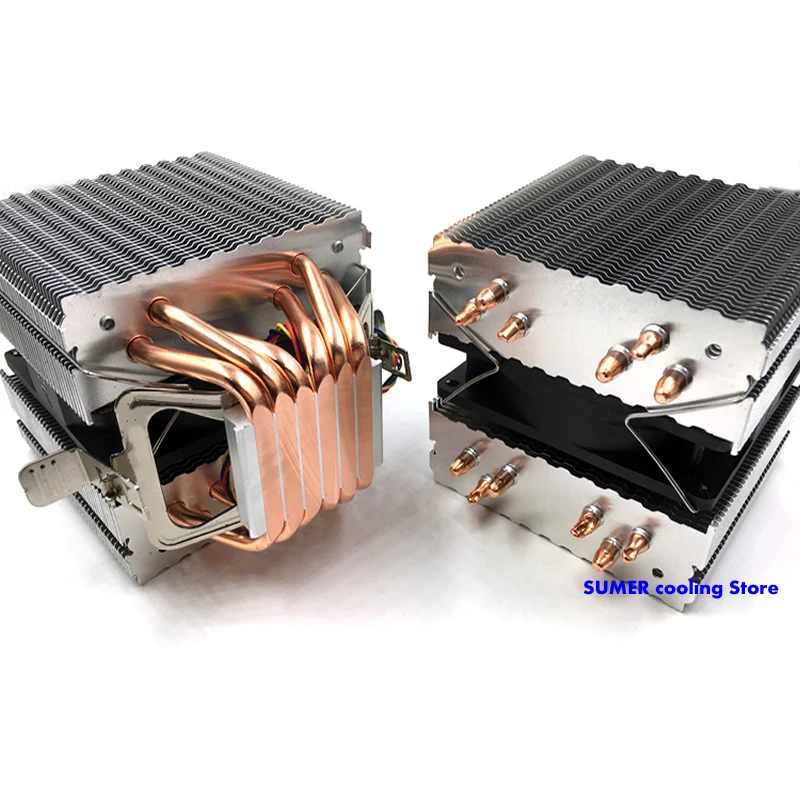 Высококачественный кулер для процессора 115X2011,6 heatpipe dual-tower охлаждающий вентилятор 9 см, Поддержка Intel AMD