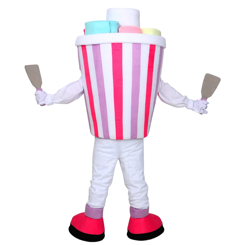 

Yummy Colorful Ice Cream mascot Adult hot selling Anime mascot costume Gift for Halloween party free shipping