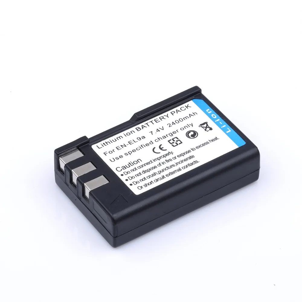 HIBTY 2400mAh EN-EL9 EN EL9 ENEL9 Rechargeable Camera Battery For + Car Charger Adapter Nikon EN-EL9a D40 D40X D60 D3000 D5000 |