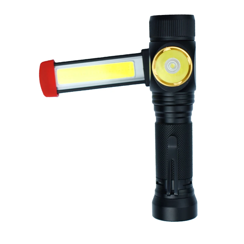 360 световая Светодиодная лампа фонарик USB Перезаряжаемый встроенный аккумулятор