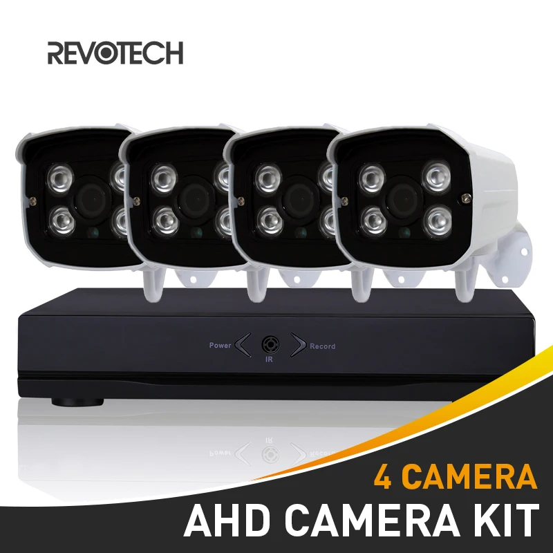 4CH CCTV 1080P AHD камера система Комплект HD 4 канала 1080N DVR 60ft кабель шт Водонепроницаемая