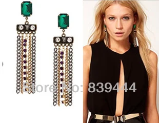 Популярные Квадратные ювелирные изделия с кристаллами Модные Разноцветные