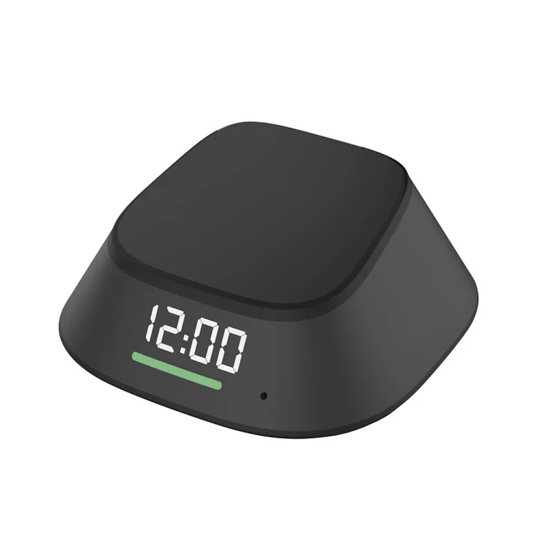 Qi 5 Вт 10 Беспроводное зарядное устройство Быстрая зарядка база светодиодные часы