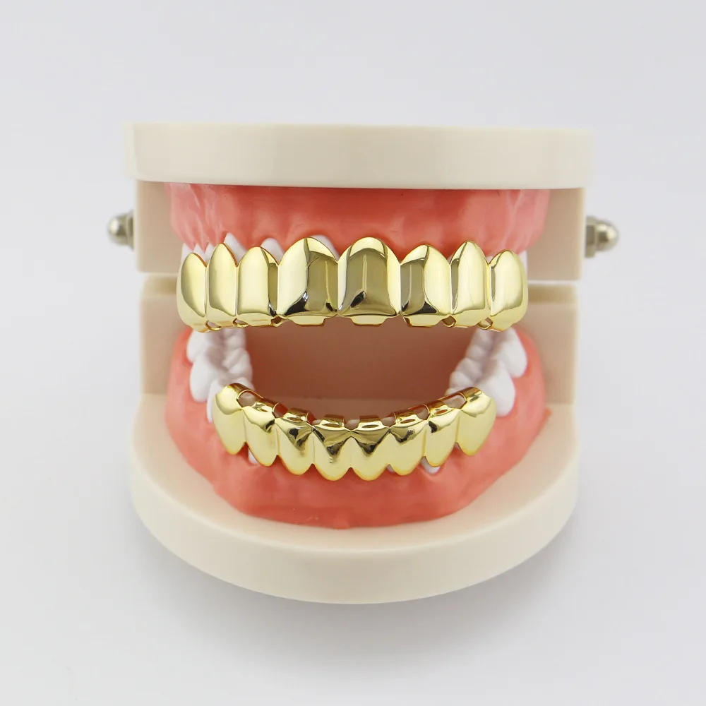 Bnrelease хип хоп грили зубы колпачок Золото Серебро Черный Grillz Зубы Топ нижний Набор Bling зубы рэппер ювелирные изделия