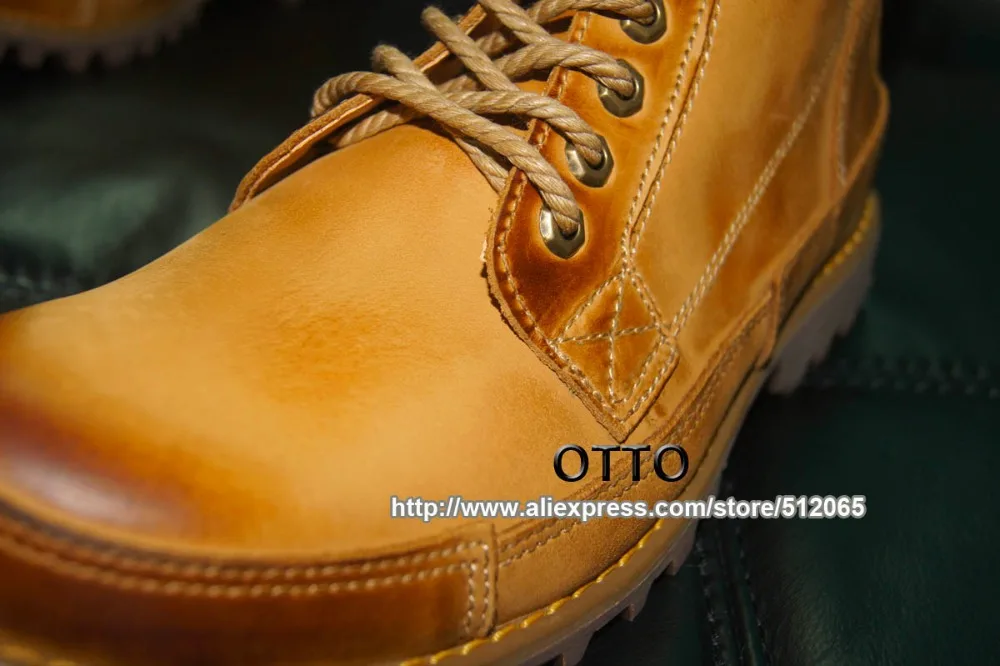 OTTO 2017 подлинная кожа коровы мартин сапоги высокий верх ботильоны на открытом