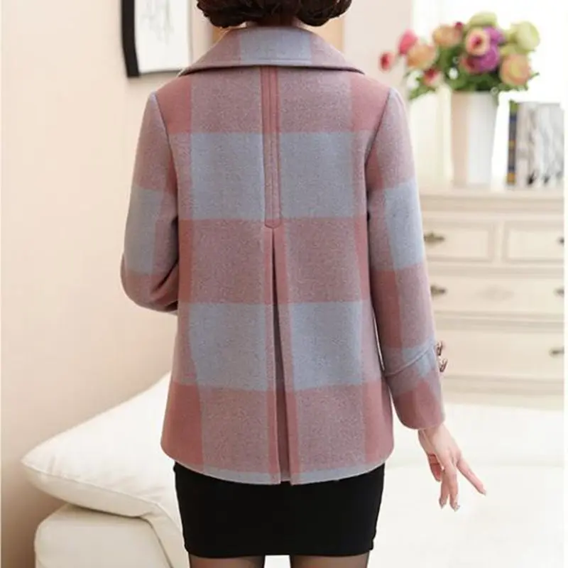 2018 осенне-зимнее женское Шерстяное Пальто Новый стиль Мода большой меховой