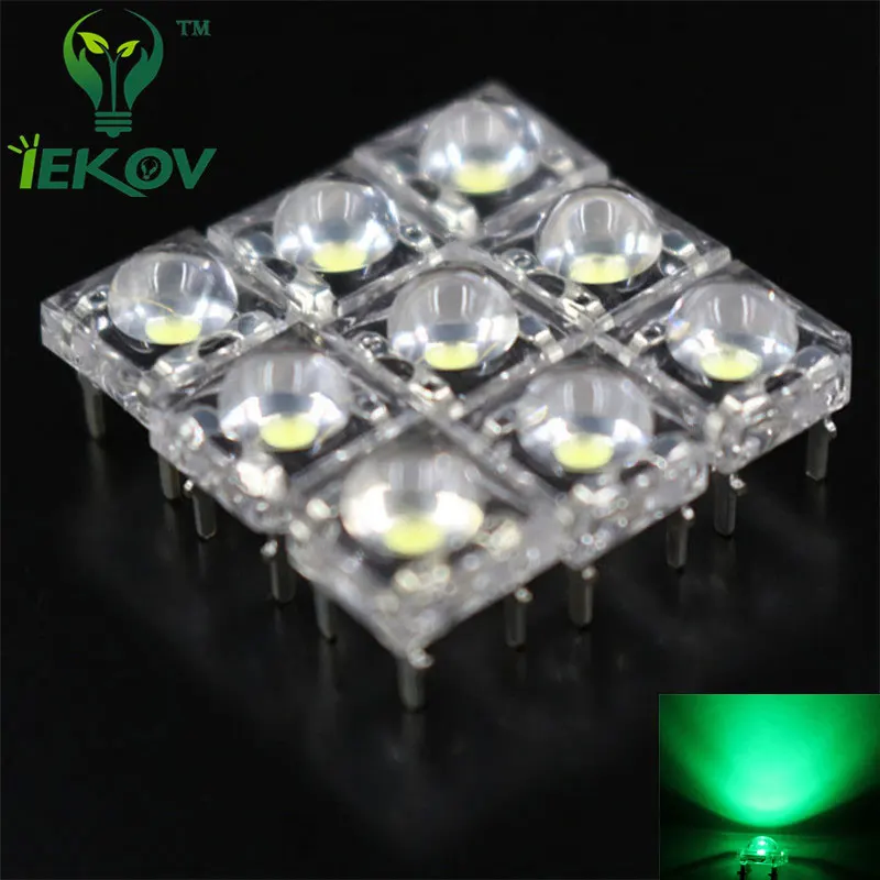1000 шт./лот светодиодный 5 мм Пиранья супер флюс зеленый светильник через