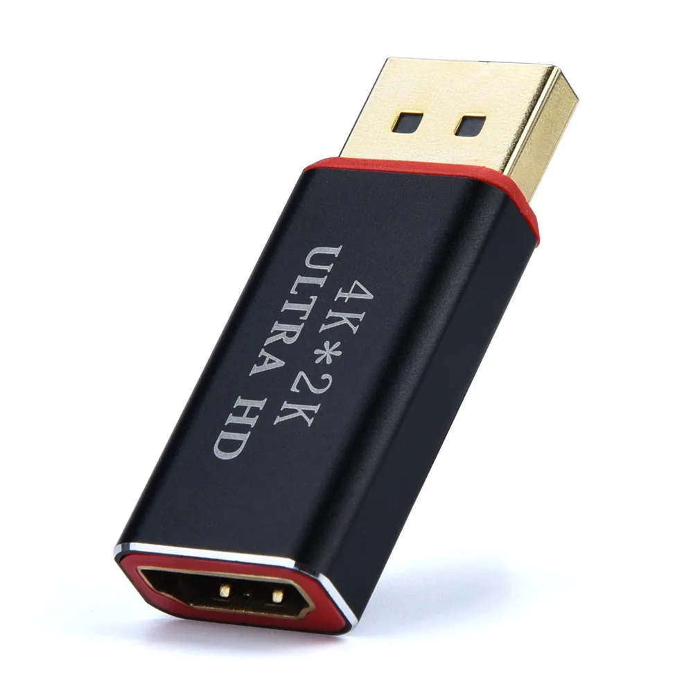 blak EPULA 4K Дисплей порт к HDMI Мужской Женский адаптер конвертер Дисплей Порт DP к HDMI Прямая поставка - Цвет: blak