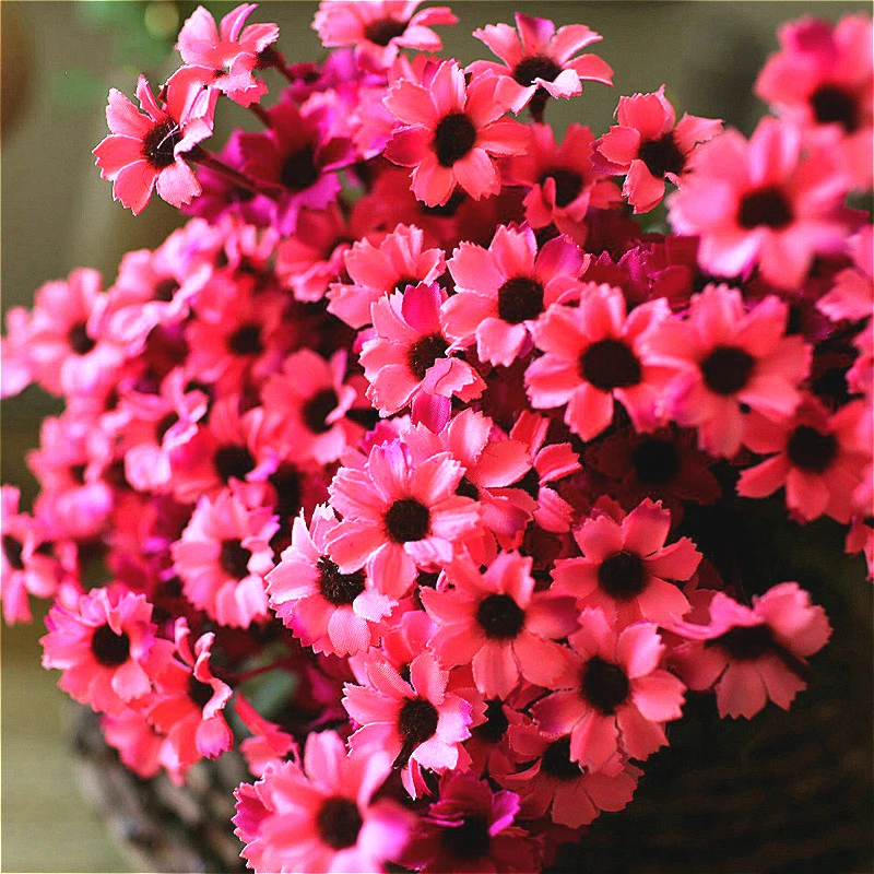 

10pcs Artificial Silk Autumn Chrysanthemum DIY Wedding Party Festival Flower Arrangement Craft Flower Wall Stage Background