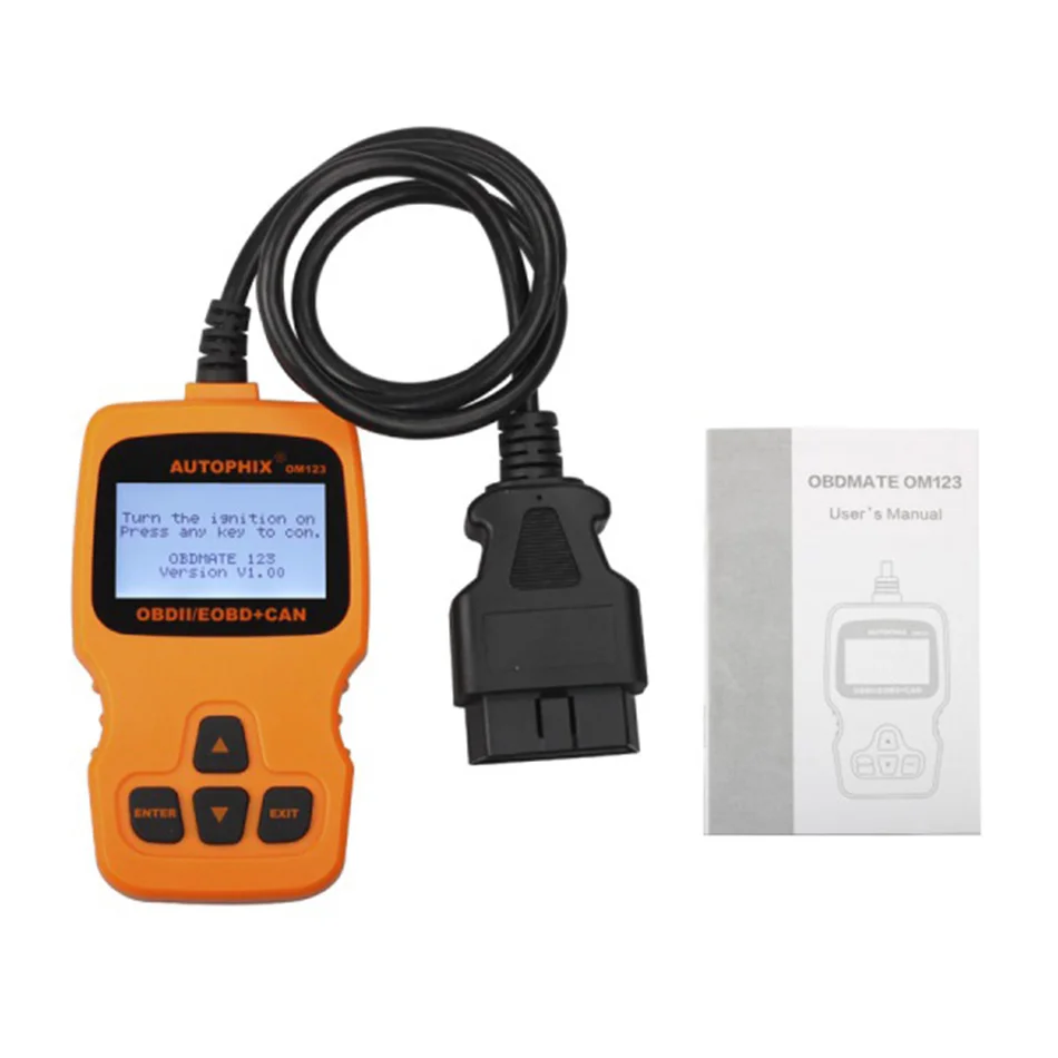 2021 автомобильный OBD2 сканер Autophix OM123 OBD EOBD CAN ручной анализатор двигателя OM 123