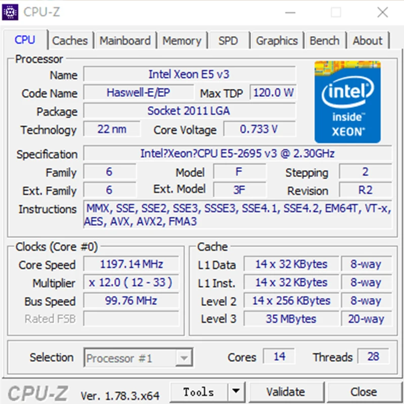 Сервер Intel Xeon SR1XG для телефона версии 2695 V2 2695v3 2 3G 14 ядер резьба 28 разъем 2011 3|intel