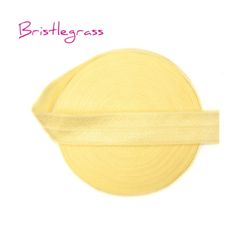 Buttermilk BRISTLEGRASS 2, 5 ярдов, 5/8 дюйма, 15 мм, одноцветная блестящая эластичная лента для волос, повязка для волос, платье с повязкой, кружевная отделка, сделай сам, шитье, ремесло - Цвет: Buttermilk