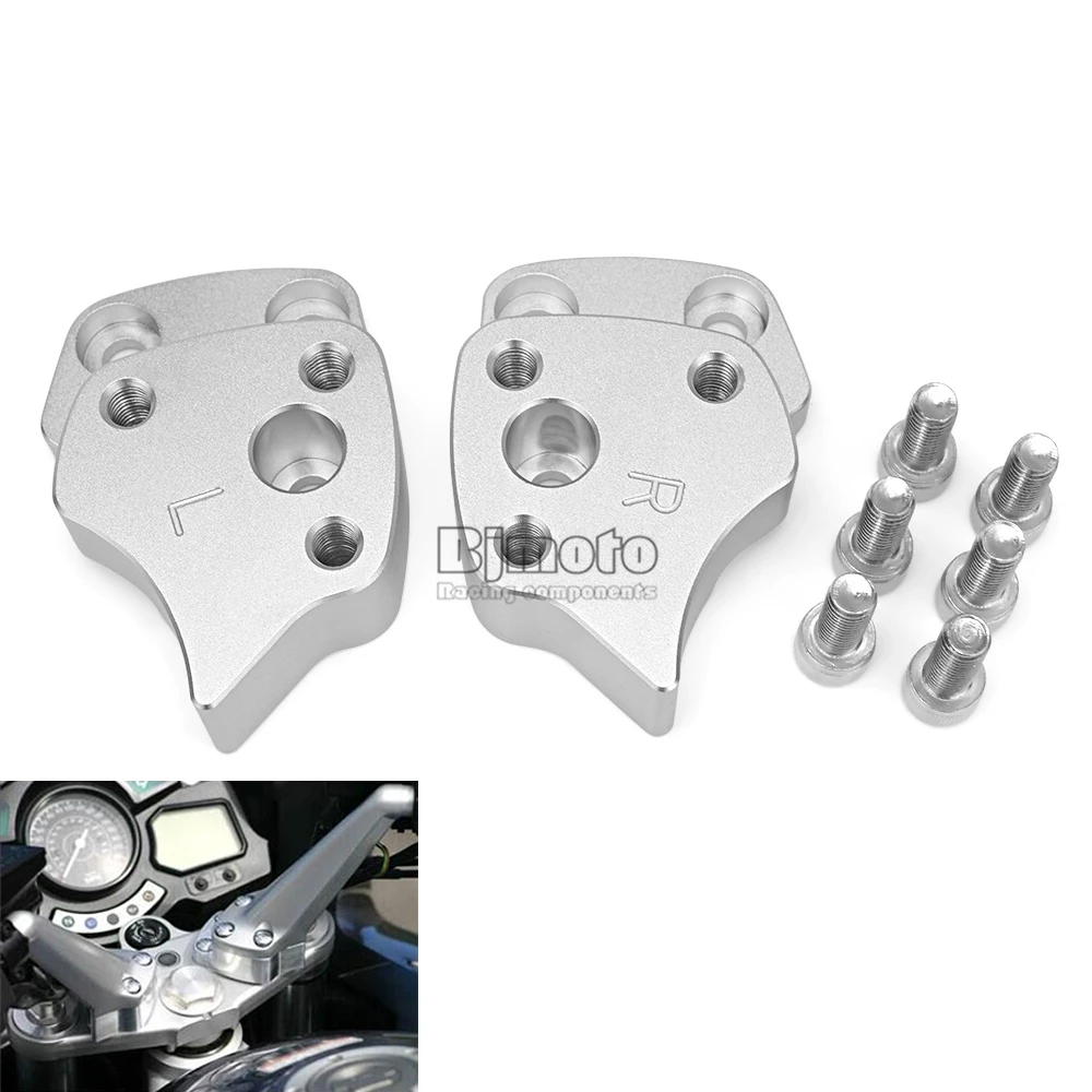 BJMTOOT аксессуары для мотоциклов FJR1300 " руль стояк 25 мм для Yamaha TTR 1300 2001-2005 ручка бар стояк Высота вверх адаптеры