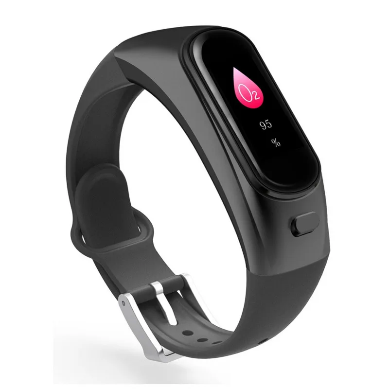 H109 2-в-1 спортивные Смарт-часы Bluetooth Беспроводной наушники сердечного ритма крови Давление напоминание Водонепроницаемый смарт-браслет