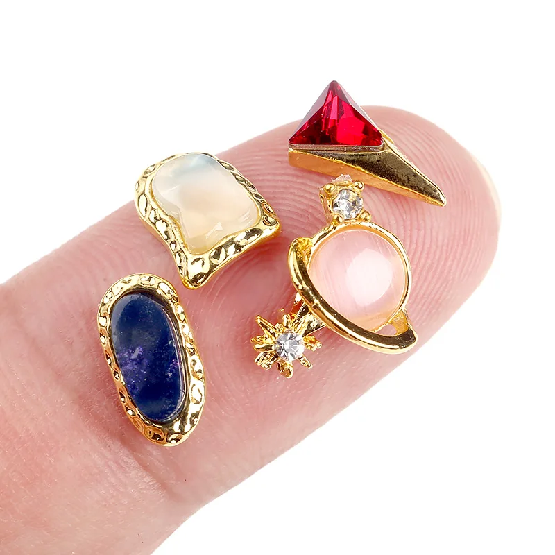 Blueness 10Pcs/lot Crystal Colorful 3D Nail Art Decorations Rhinestone Studs Charm jewelry Rhinestones For Manicure | Красота и